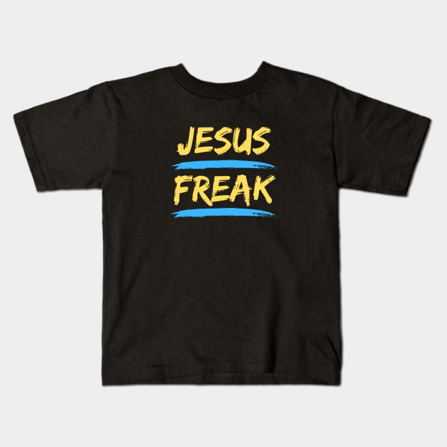 Jesus Freak | Christian Typography Kids T-Shirt by All Things Gospel